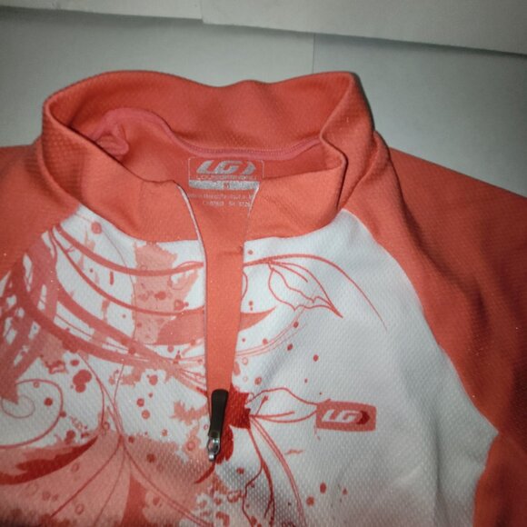 Louis Garneau Cycling Jersey Women's Size Medium LGA Armpit 17" 1/4 zip SS - Picture 2 of 6